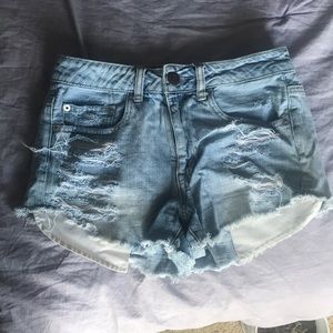 american eagle denim shorts